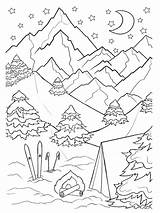 Berge Ausmalbilder Pages Raskrasil sketch template
