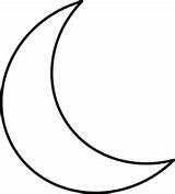 Moon Outline Crescent Tattoo Colouring Choose Board Tattoos Simple sketch template