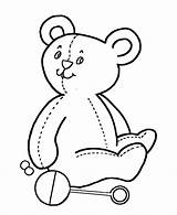 Coloring Pages Bear Simple Shapes Teddy Kids Printable Colouring Easy Sheets Doll Drawing Shape Activity Clipart Preschool Objects Different Pre sketch template