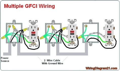 multiple gfci outlet wiring diagram outlet wiring electrical wiring basic electrical wiring
