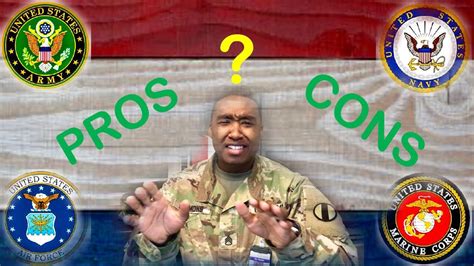 military branch   join pros  cons    army   youtube