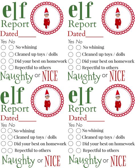 elf   shelf printables trendy chaos