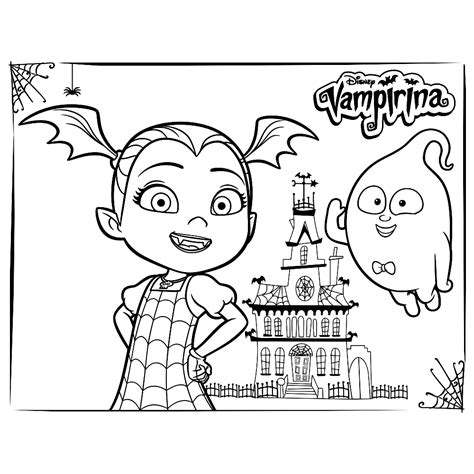 disney junior vampirina coloring pages