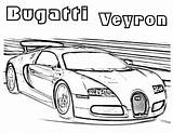 Coloring Pages Bugatti Printable Car Cars Kids Race sketch template