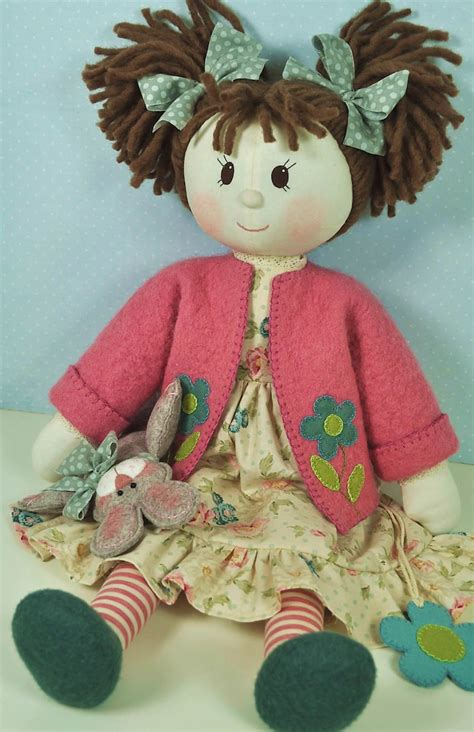 pdf millie and rose rag doll sewing pattern instant download