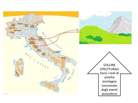 cartina colline italiane cartina fisica italia