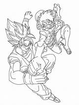 Goku Vs Coloring Vegeta Pages Luffy Drawing Dragon Ball Super Frieza Lineart Saiyan Color Sheets Baby Getdrawings Dbz Drawings Anime sketch template