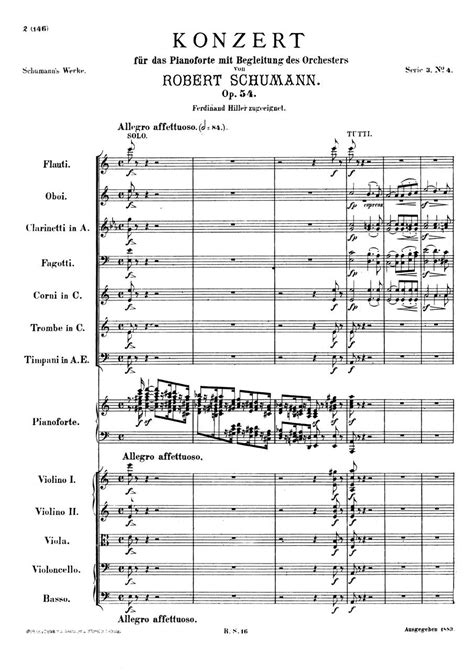 schumann piano concerto op 54