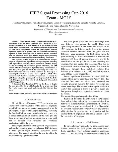 ieee format  paper  sample   examples papers