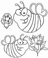 Coloring Ws Kidzone Kids Bees Bee Pages Worksheets Popular sketch template