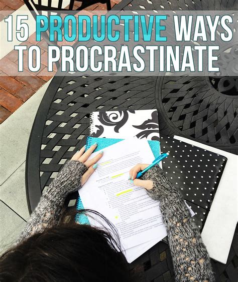 15 productive ways to procrastinate ewandpt