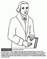 Coloring Pages James Presidents Monroe Color Kids sketch template