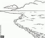 Ocean Wolken Landschaft Malvorlagen Nubes Zeichnung Ambientes Paesaggio Spiaggia Nuvole Malvorlagenwelt Acuaticos Berge Resultado Simples Marinos Praia Paisagem Acqua Paesaggi sketch template