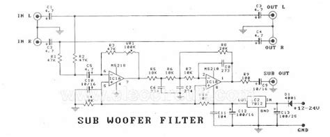 subwoofer filter circuit board amplifiercircuits