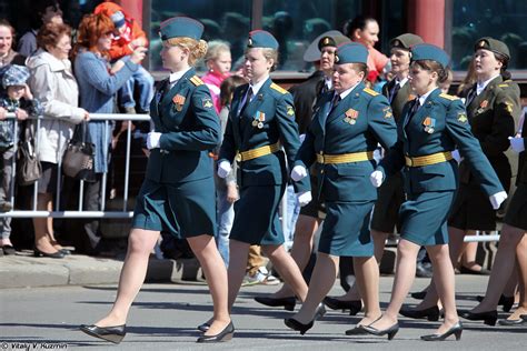 Military Women On Parade 2014 Victory Day Parade In Nizhny Novgorod