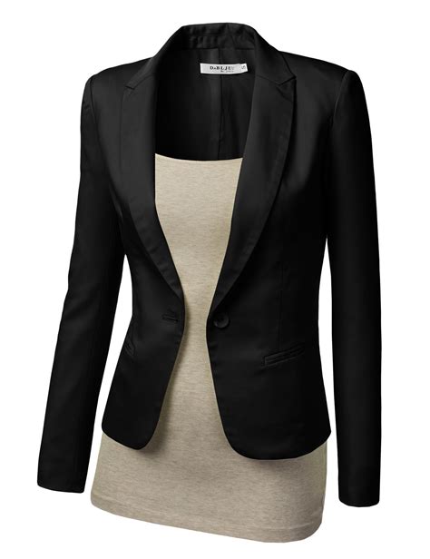 black fitted womens blazer fashion ql