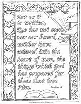 Coloring Corinthians Printable Pages Kids Coloringpagesbymradron Verse Heaven Bible sketch template