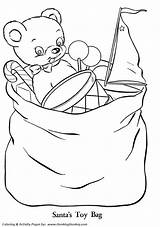 Bear Teddy Coloring Pages Christmas Present Honkingdonkey sketch template