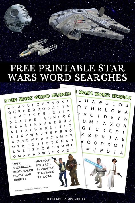 star wars word search  printable  calendar printable