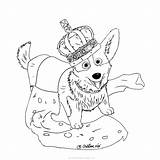 Corgi Coloring Pages Crown Dog Queen Printable Xcolorings 1024px Queens 93k Resolution Info Type  Size Jpeg sketch template