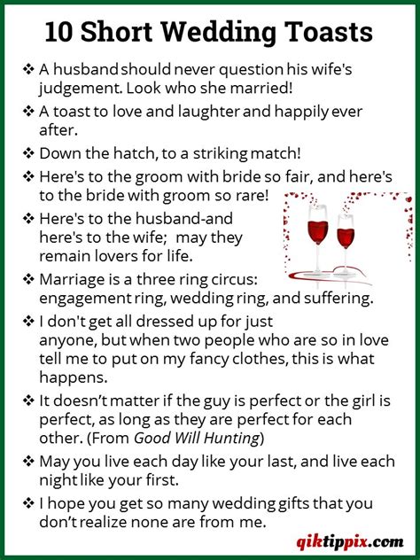 Short Wedding Toasts Wedding Speech Quotes Love Quotes For Wedding