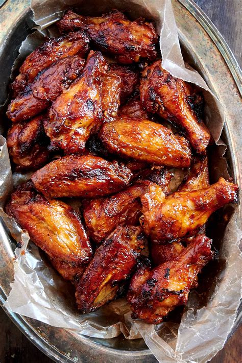 baked bbq chicken wings  food blogger