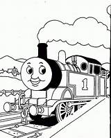 Coloring Thomas Train Pages Popular sketch template