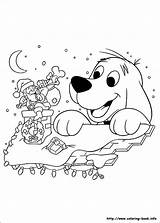 Clifford Coloring Christmas Pages Puppy Friends Dog Red Coloriage Book Info Printables Getcolorings Colouring Color Printable sketch template