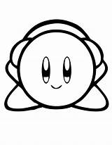 Kirby Headphones Cuffie Microfono Coloradisegni Stampare Desenhos Dedede Pages2color Colorir sketch template