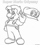 Mario Odyssey Coloring Pages Super Printable Print Info Popular Book sketch template