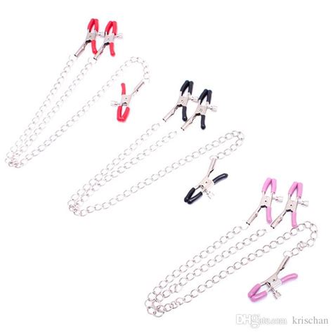 Unisex Pink Coated Clothes Pin Style Nipple Clamps With