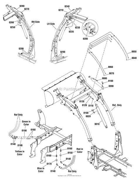 simplicity   loader front  parts diagram   hydraulics group