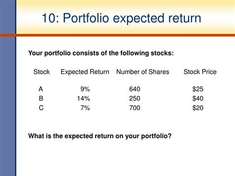 Ppt Return Risk And The Security Market Line Powerpoint