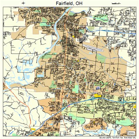 fairfield ohio street map