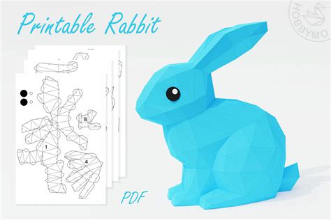diy paper rabbit  papercraft printable  lupongovph