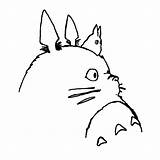 Totoro Miyazaki Ghibli Neighbor Kawaii Hayao Clipartmag Estudio Visiter sketch template