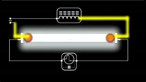 fluorescent light works schematic animation youtube