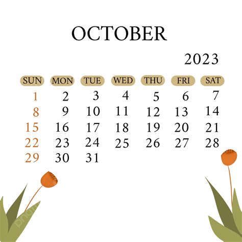 kalender  hd transparent kalender bulan oktober  oktober kalender  simpel png
