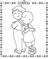 Coloring Pages Kids Caillou sketch template