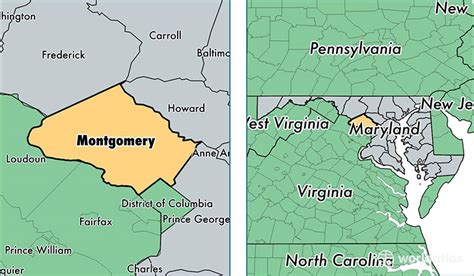 Montgomery County Md Zip Code Map Map
