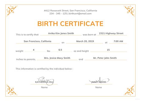 birth certificate template  full uk  texas   south