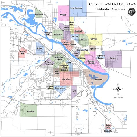 waterloo neighborhood maps iowa initiative  sustainable