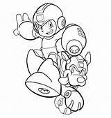 Mega Man Coloring Pages Printable sketch template