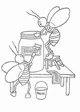 Coloring Honey Bees Kids Bee Pages Printable Fairy Colouring Book Thegraphicsfairy Clipart Printables Drawing Pdf Sheet Bumble Graphics Honeybees Cartoon sketch template