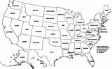 Map Coloring States United Blank Usa Pages Labeled Fill Printable America Maps State Kids Outline Geographic Visual Data Make Printables sketch template