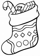 Stocking Christmas Drawings Clipart Draw Library Clip sketch template