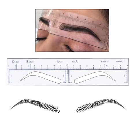 4 Best Printable Eyebrow Stencils Kit Printableecom 4 Best Printable