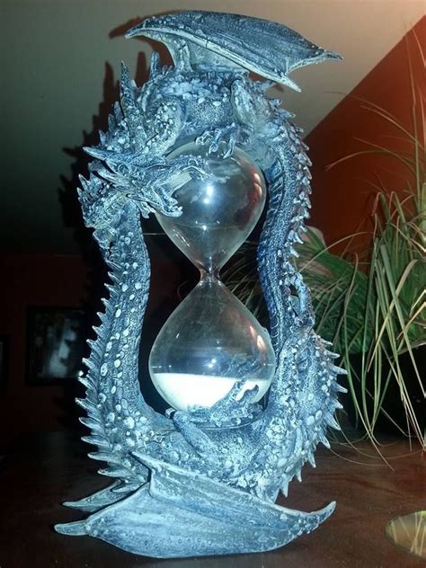 hour glass dragon dragon decor dragon sculpture dragon