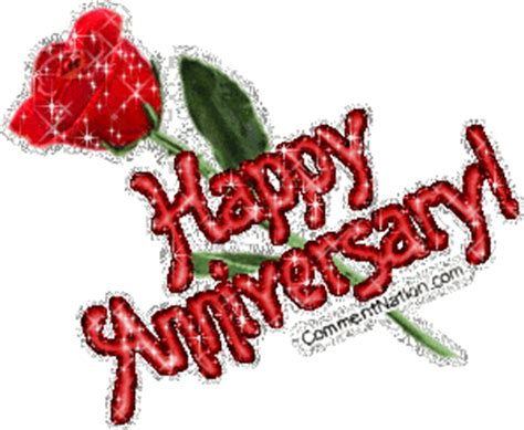 happy anniversary glittered rose image graphic comment meme  gif