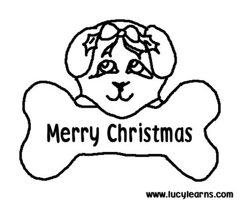 christmas dog coloring pages coloring  drawing